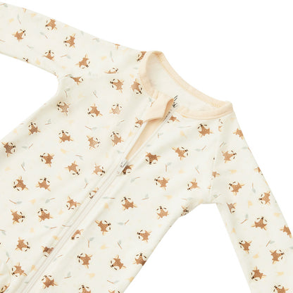 Zelkii long-sleeve fawn bamboo pyjamas